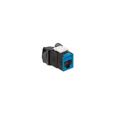Leviton BACKSHELL CONNECTORS JK AX1 C6A UTP SHTR BL 6AUJK-SL6